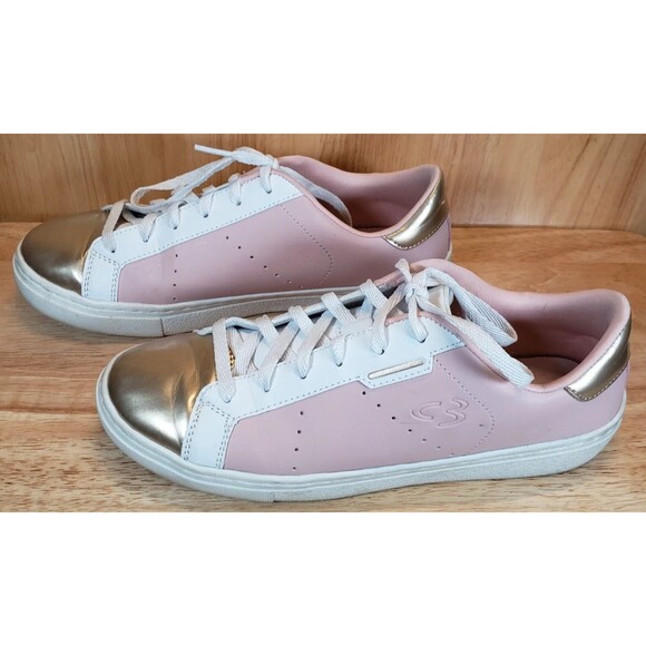 Skechers C3 Sneakers Women’s Size 8 Pink White Gold Toe Casual Comfort Shoes - Picture 5 of 11